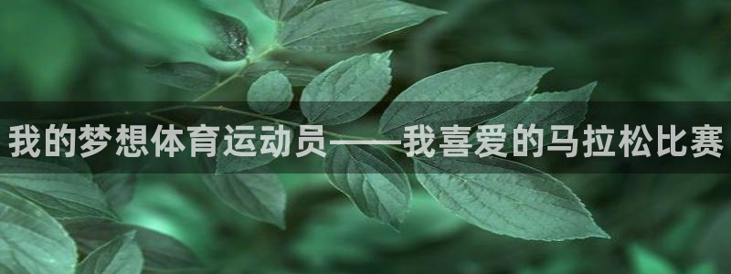 谈球吧体育：我的梦想体育运动员——我喜爱的马拉松比赛