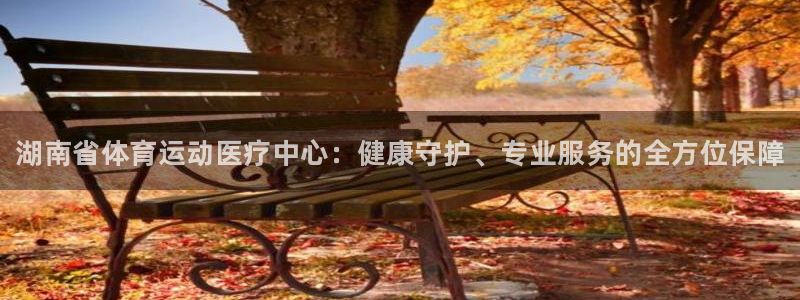 谈球吧体育：湖南省体育运动医疗中心：健康守护、专业服务的全方位保障